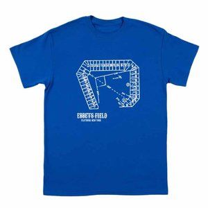 Ebbets Field Brooklyn baseball Blueprint 1955 World Champions Shirt